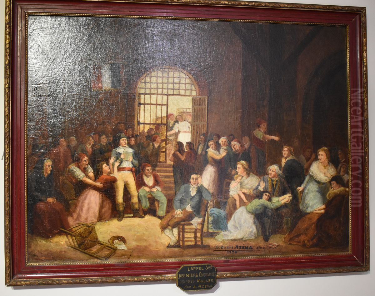 The Roll call of the Last Victims of the Terror Oil Painting by Auguste Azema