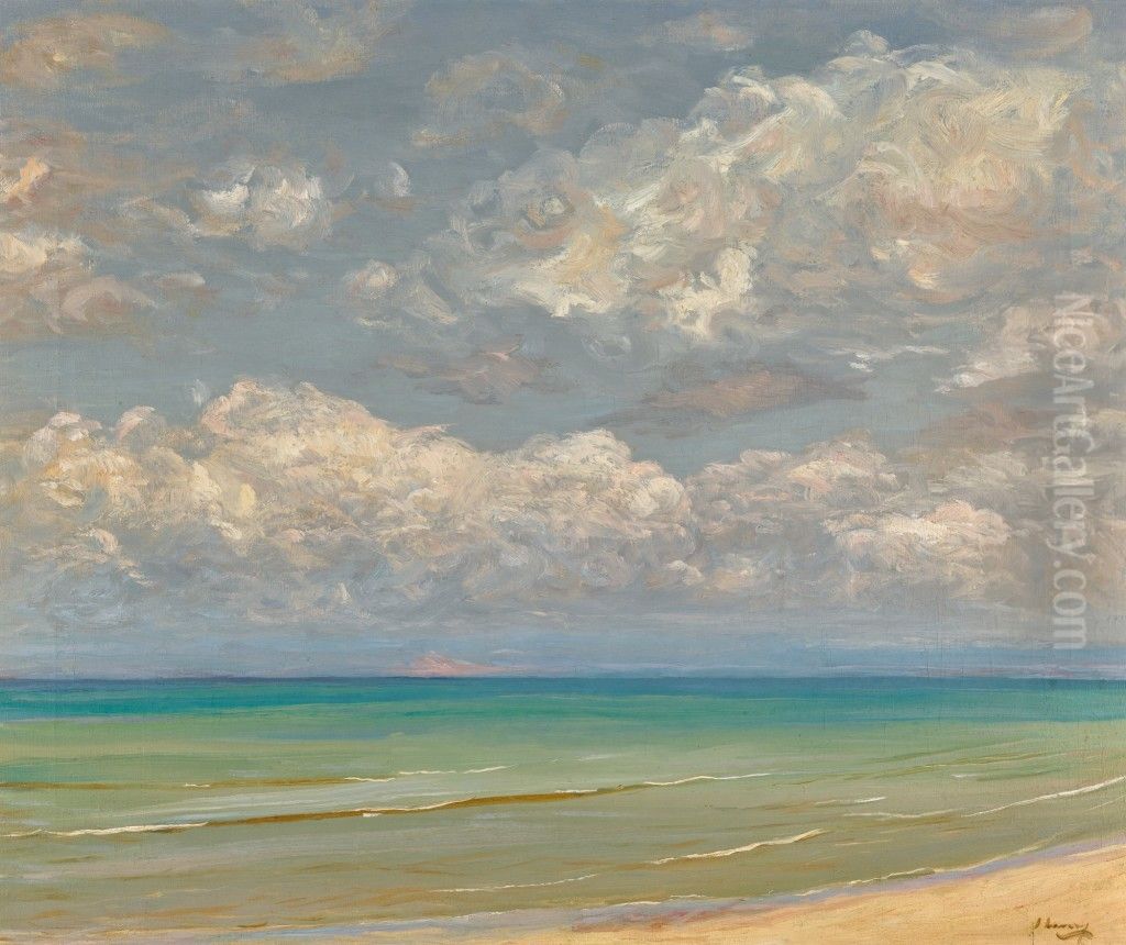 A Southern Sea Oil Painting by John Lavery