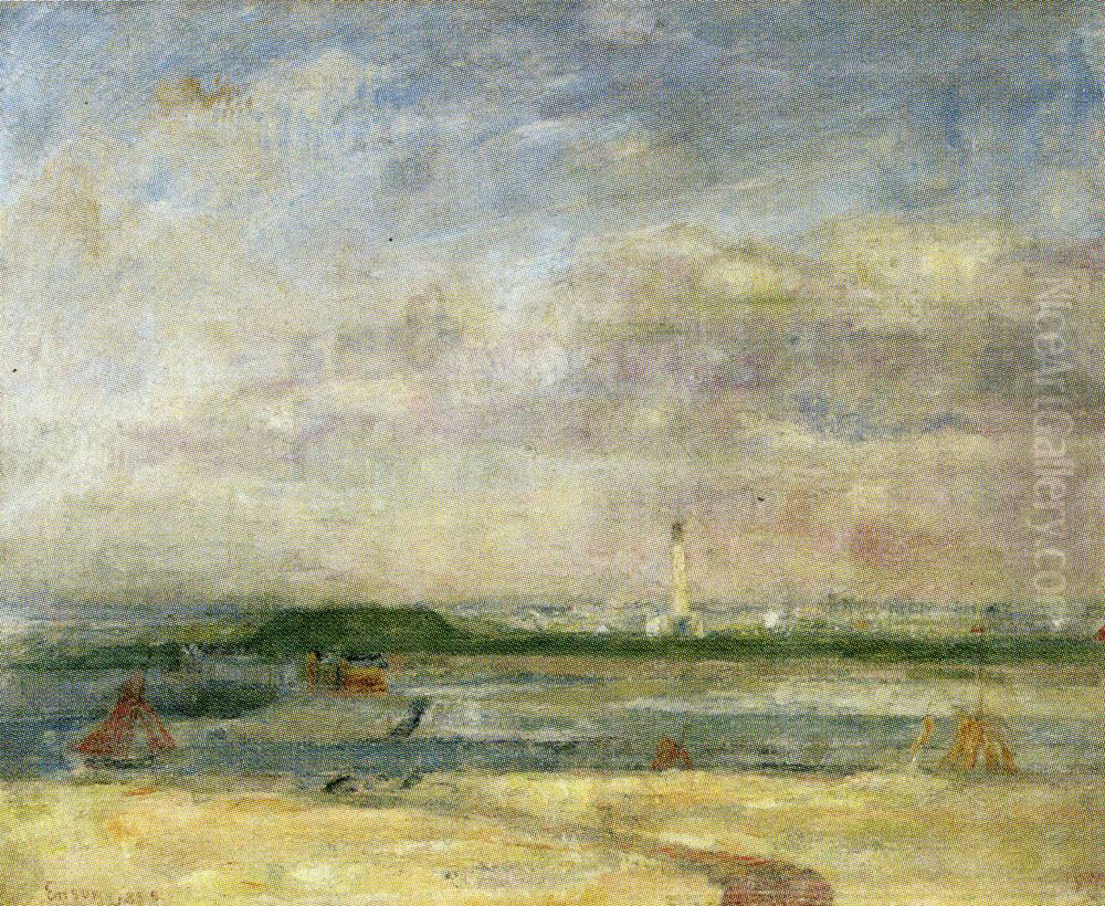 The Lighthouse at Ostend Oil Painting by James Ensor