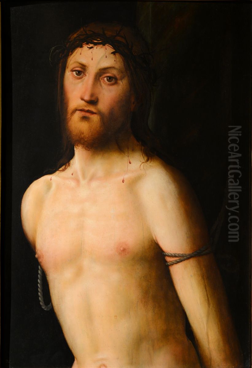 Cristo alla colonna Oil Painting by Lorenzo Costa