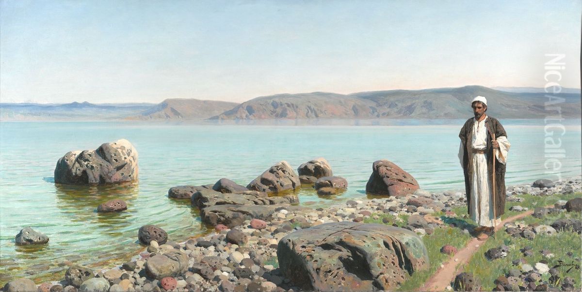 <<Kene Genesareth uzda>> Oil Painting by Vasily Polenov