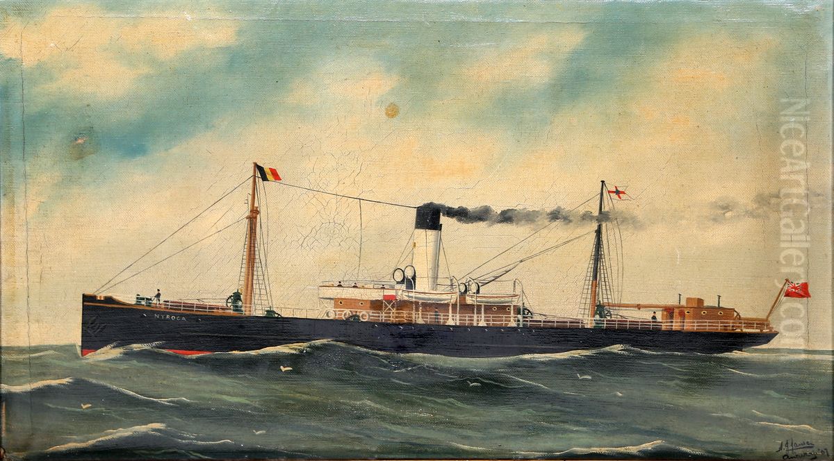 Nyroca Oil Painting by Harry J. Jansen