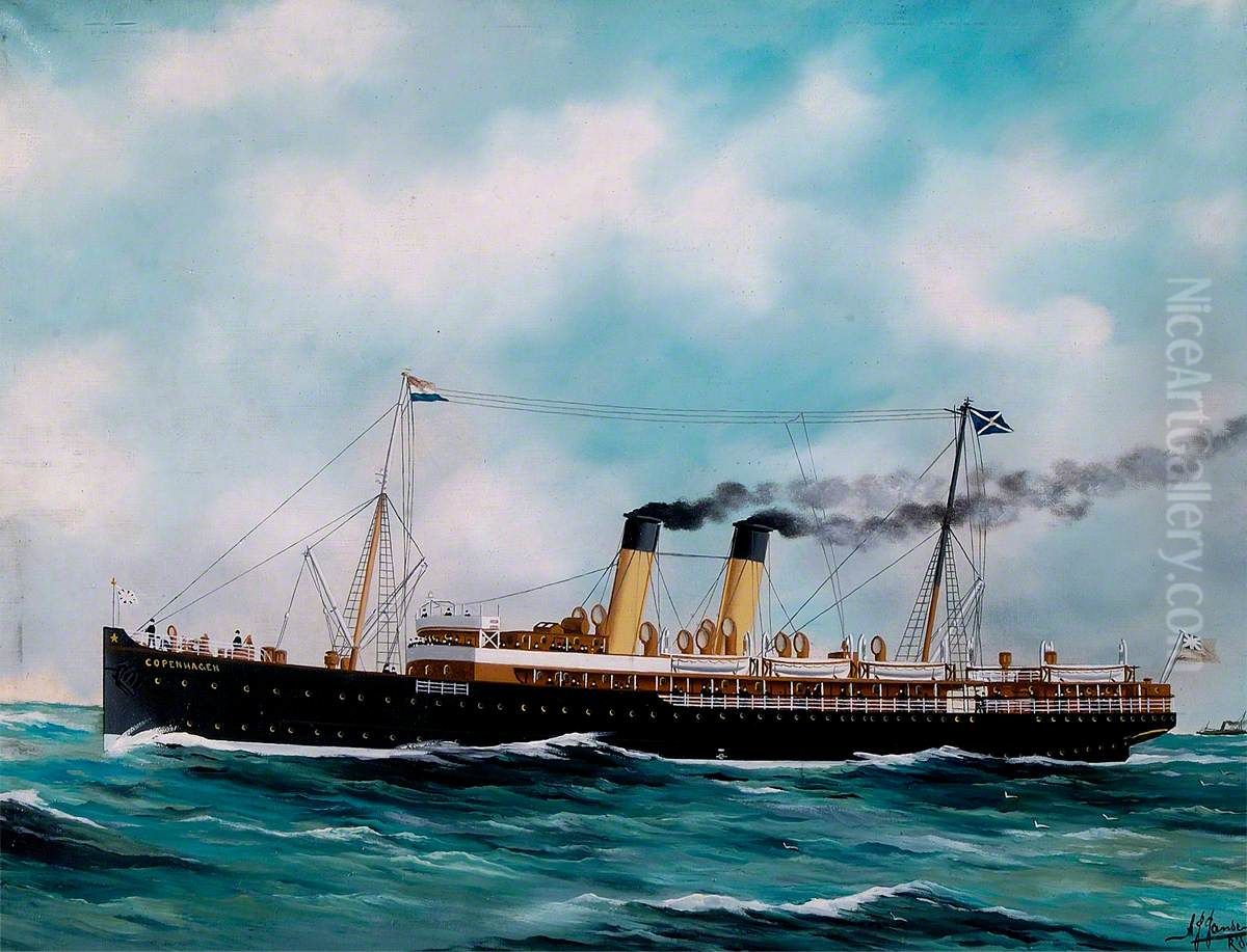 SSCopenhagen Oil Painting by Harry J. Jansen