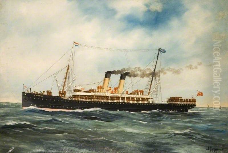 SS 'Dresden' Oil Painting by Harry J. Jansen
