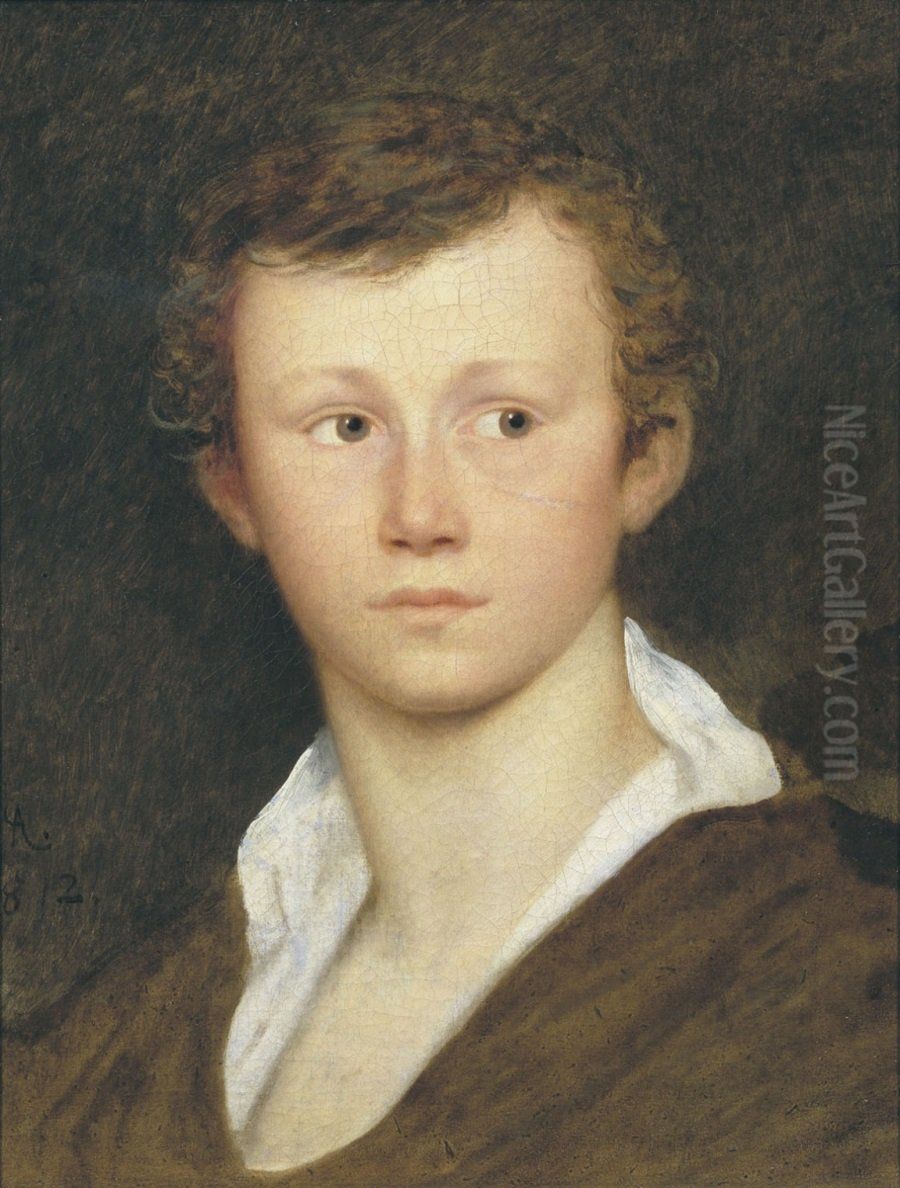 A youth Oil Painting by Aleksey Yegorov