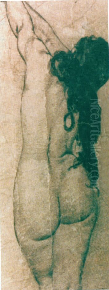 Dibujo de desnudo femenino Oil Painting by Antonio Cortina Farinos