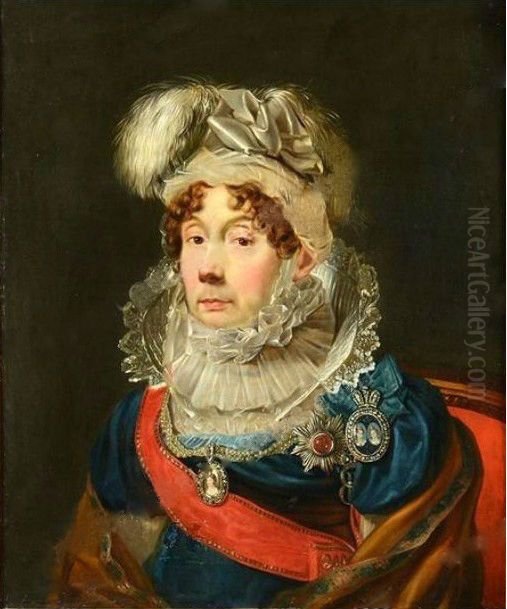 A.Prozorovskaya Oil Painting by Carl Christian Philipp Reichel