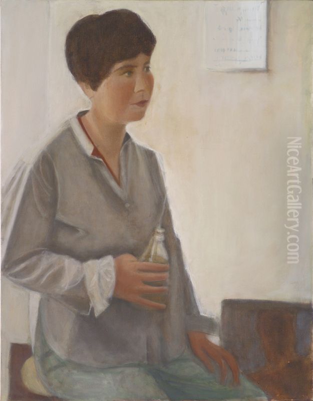 Rest in the Studio Oil Painting by Anna Pasternak