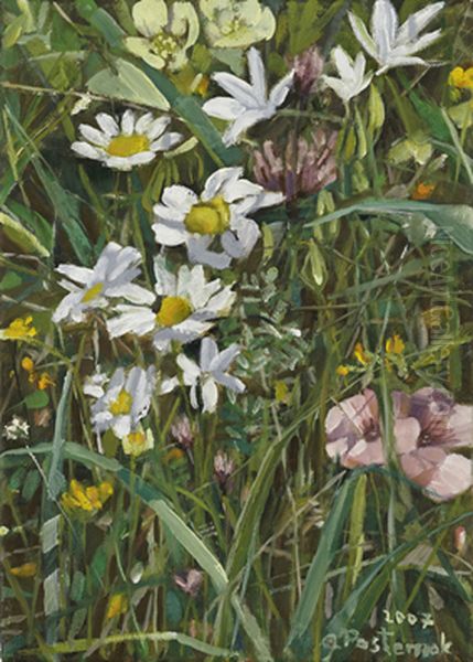 Field Thicket Oil Painting by Anna Pasternak