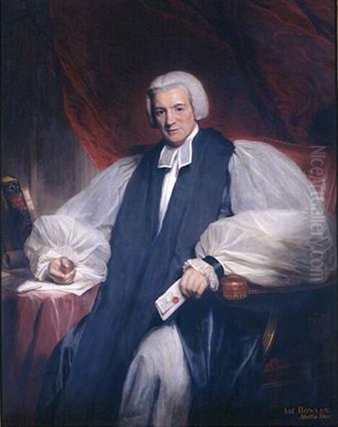 William Howley(1766-1848), Archbishop of Canterbury Oil Painting by Martin Archer Shee