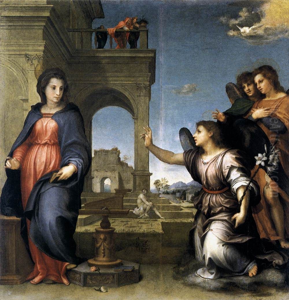 Annunciazione Oil Painting by Andrea Del Sarto