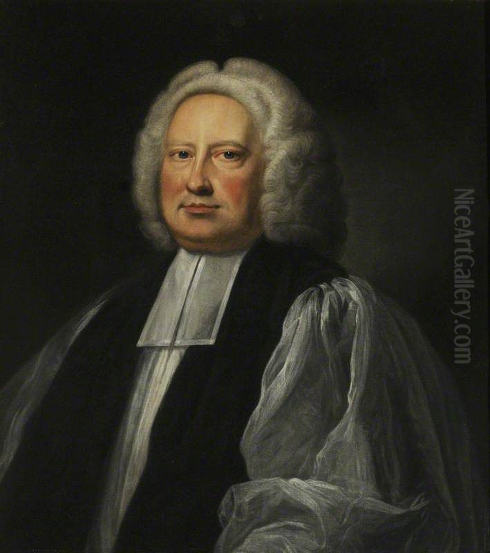John Potter(1674?-1747), Bishop of Oxford (1715-1737), Archbishop of Canterbury (1737-1747) Oil Painting by Thomas Hudson