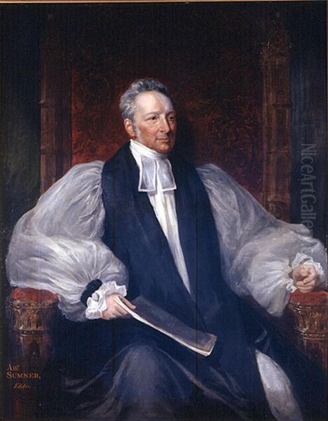 John Bird Sumner(1780-1862), Archbishop of Canterbury Oil Painting by Eden Upton Eddis