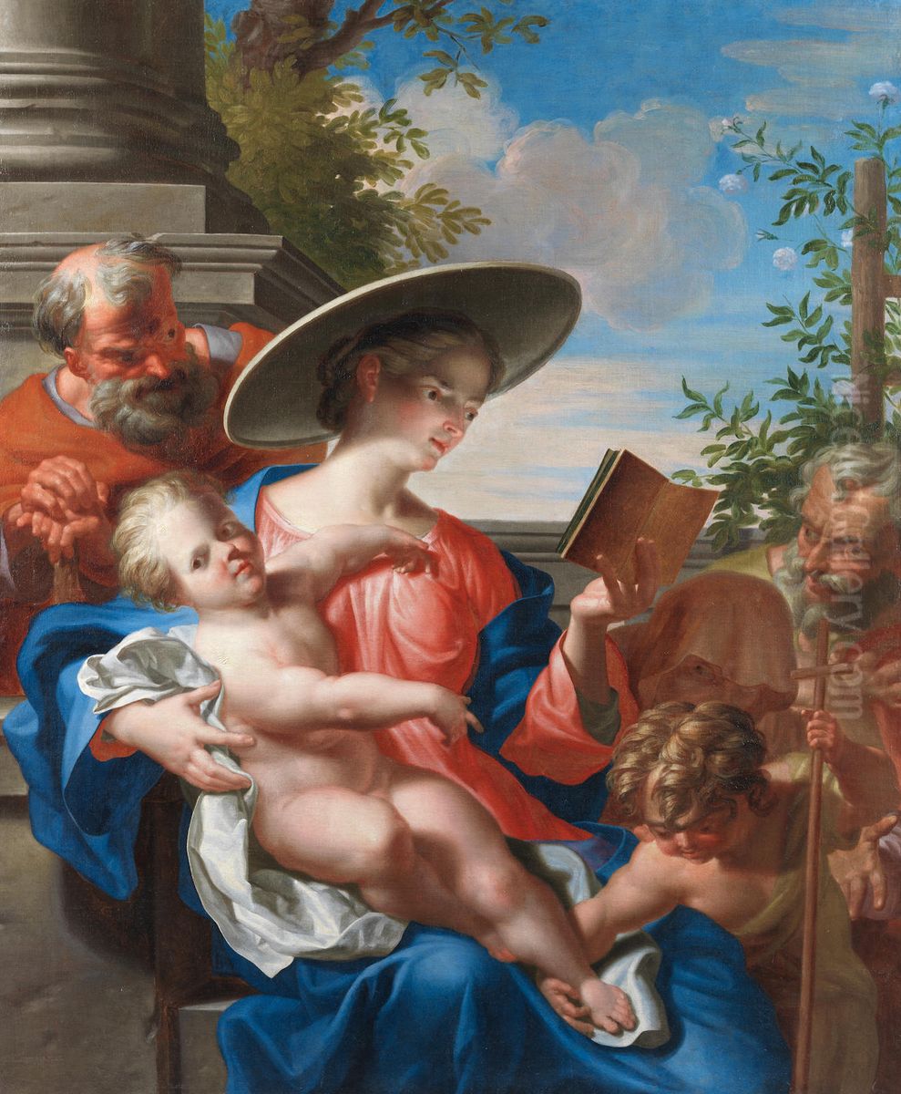 The Rest on the Flight into Egypt Oil Painting by Abraham Godijn