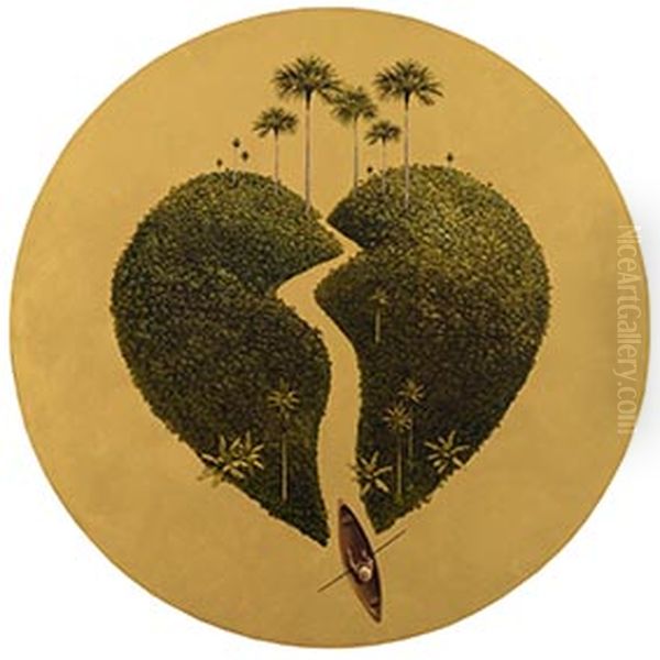 Open your Heart Oil Painting by Pedro Ruiz