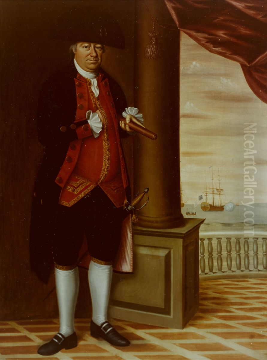 CommodoreAbraham Whipple Oil Painting by Edward Savage