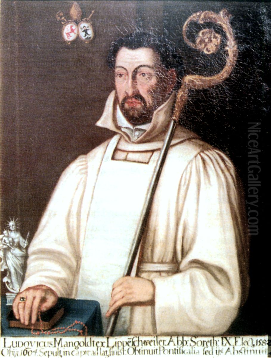 Abt Ludwig Mangoldt Oil Painting by unknown