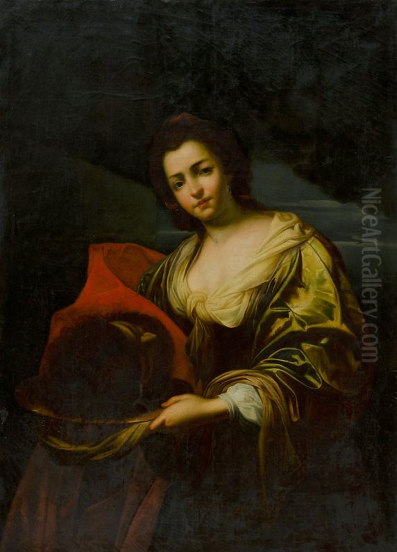 Salome with the head of John the Baptist Oil Painting by Simon Vouet