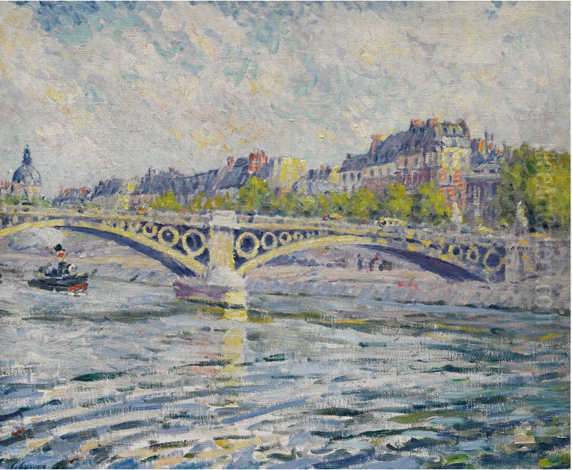LA SEINE A PARIS Oil Painting by Henri Lebasque