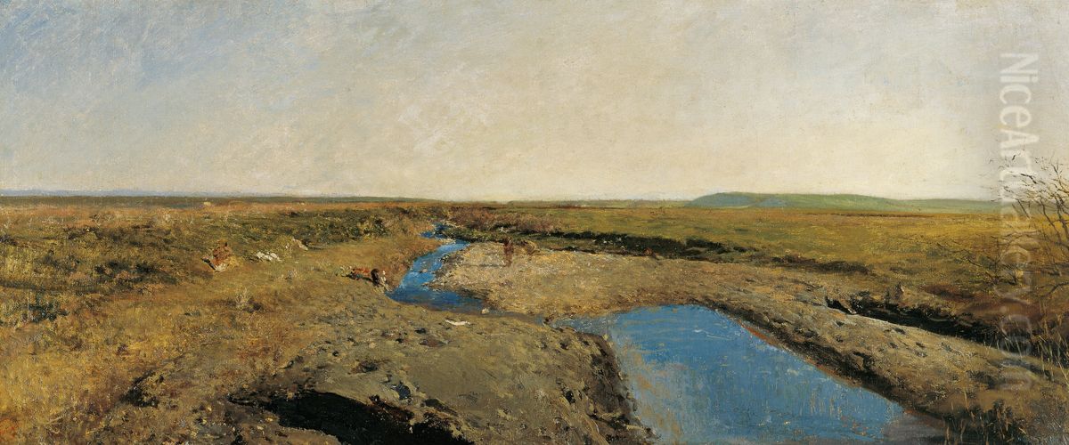 North African Landscape Oil Painting by Maria Fortuny Marsal