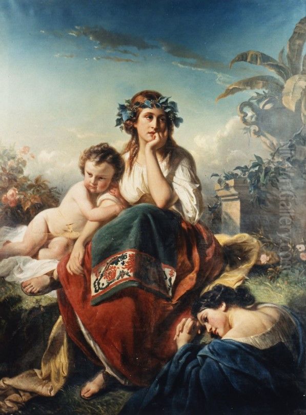 Farniente Oil Painting by Aimee Brune-Pages