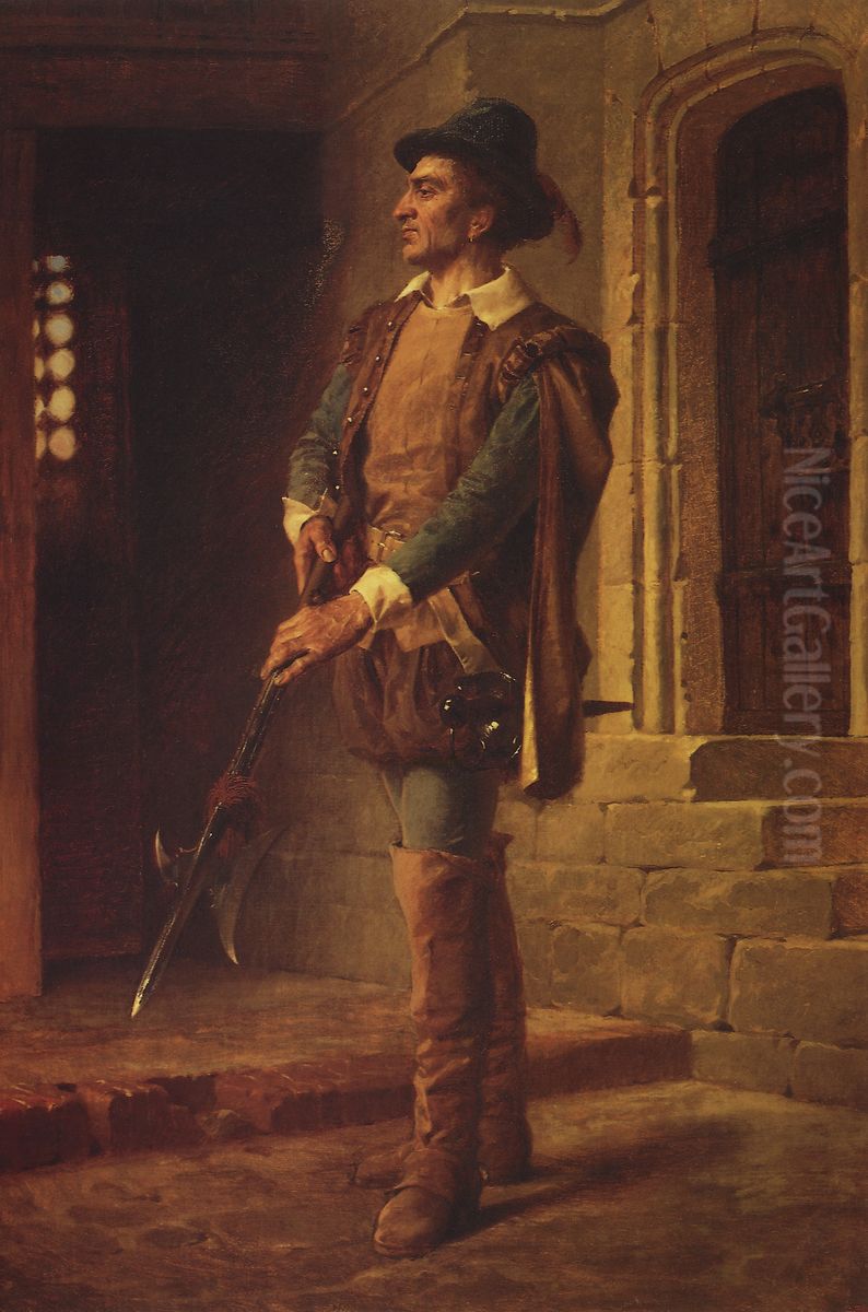 Gugenot Oil Painting by Vasily Polenov