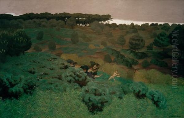 Penthee Oil Painting by Felix Vallotton
