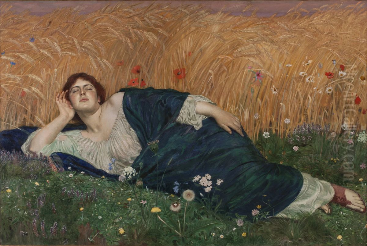 Ceres Oil Painting by Osmar Schindler