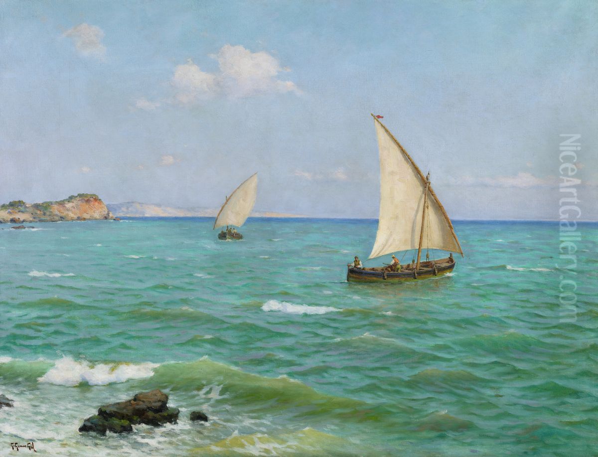 Seascape Oil Painting by Guillermo Gomez Gil