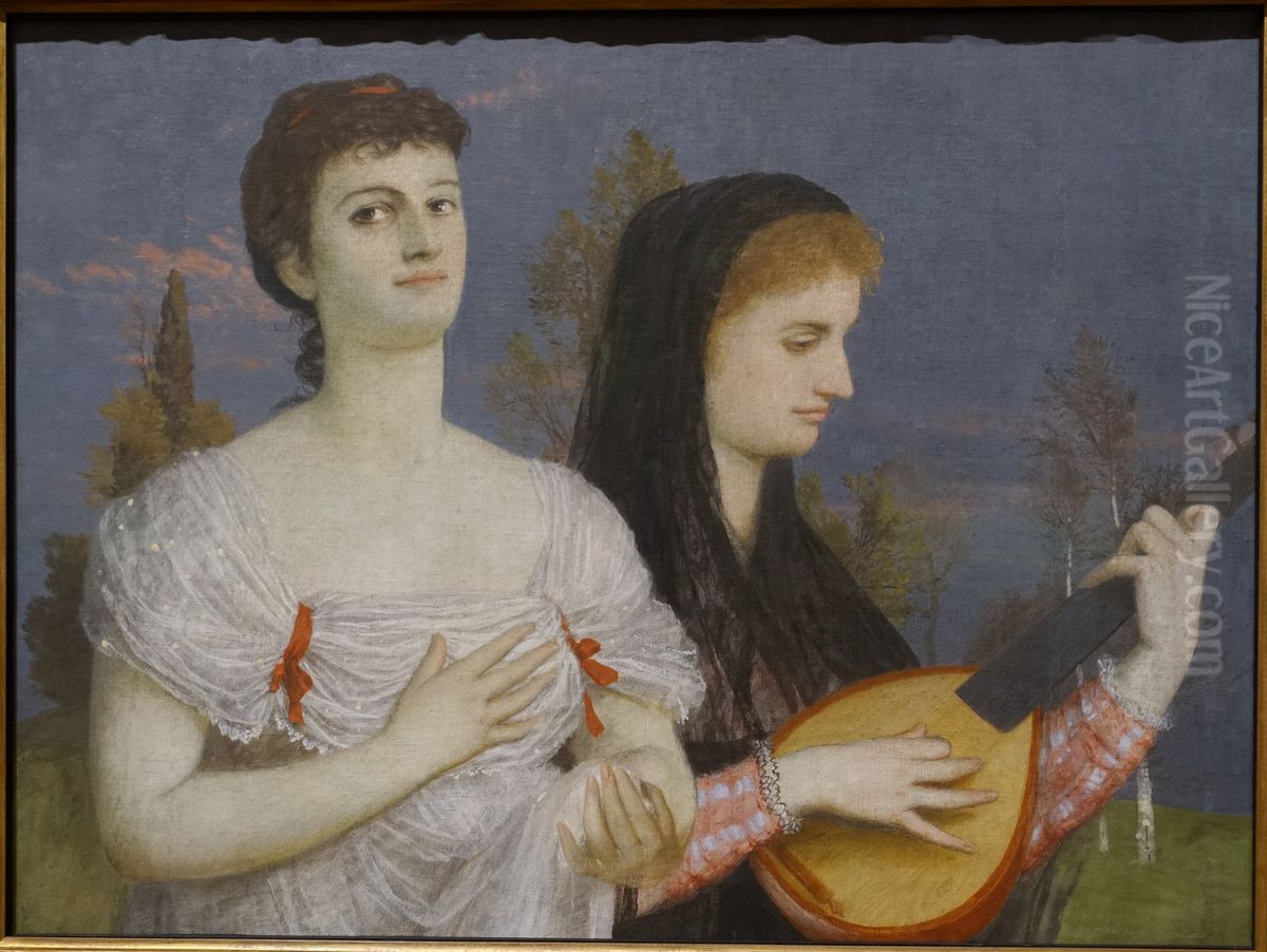 Adagio Oil Painting by Arnold Bocklin