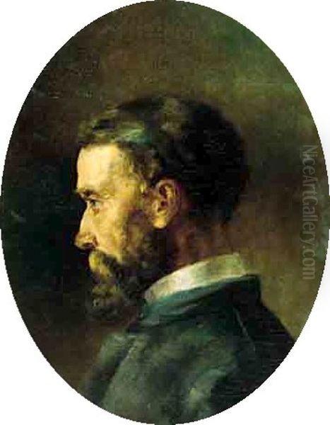 Adam Chmielowski Oil Painting by Aleksander Gierymski