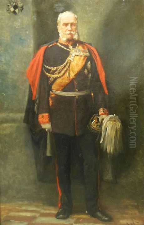 Kaiser Wilhelm I. Oil Painting by Unidentified location