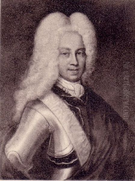 Adam Christopher (von) Knuth (1687-1736), Danish Count and estate owner Oil Painting by Unidentified painter