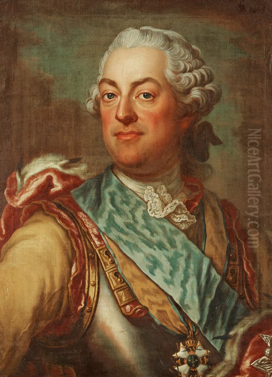 Count Adam Horn of Ekebyholm (1717-1778). Oil Painting by Jakob Bjorck
