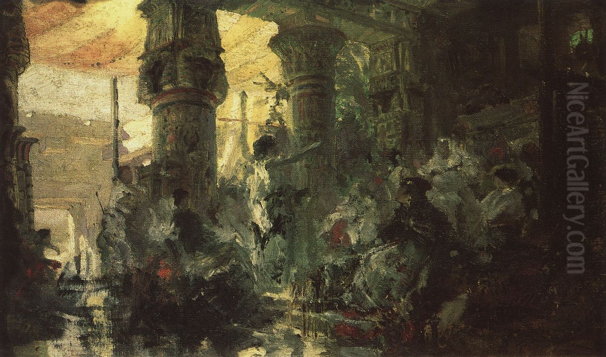 <<Bludnyj syn>> Oil Painting by Vasily Polenov