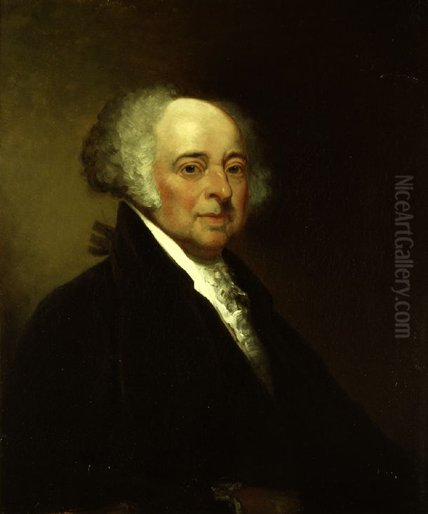 Portrait ofJohn Adamsat theUnited States Senate. Oil Painting by Eliphalet Andrews