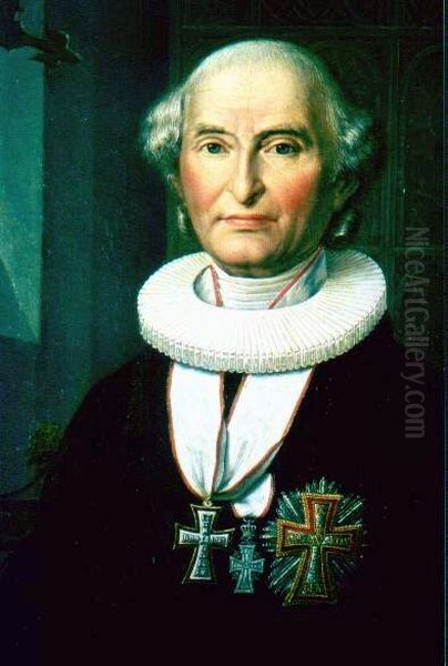 Jakob Georg Christian Adler (1756-1834) Oil Painting by Carl Andreas August Goos