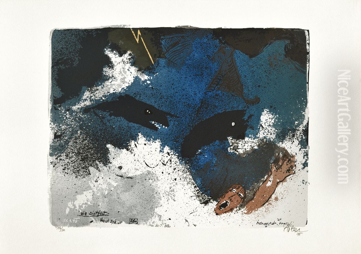 The flood Oil Painting by Adi Holzer