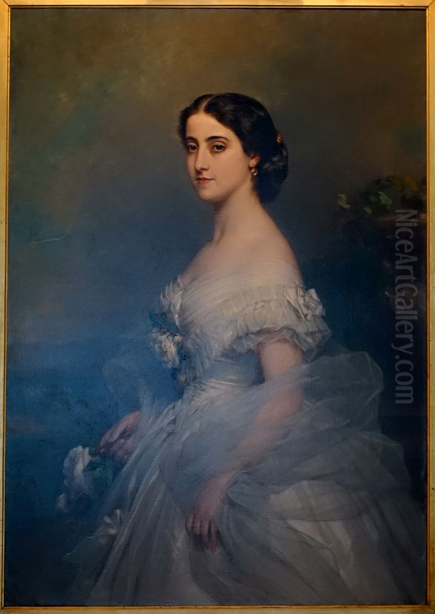 Adelina Patti Oil Painting by Franz Xavier Winterhalter