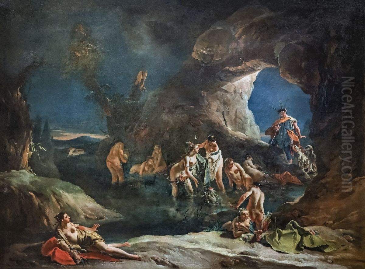 Diana and Actaeon Oil Painting by Giovanni Battista Tiepolo