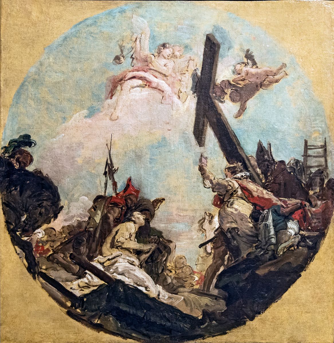 The Fest of the Cross and St. Helena Oil Painting by Giovanni Battista Tiepolo