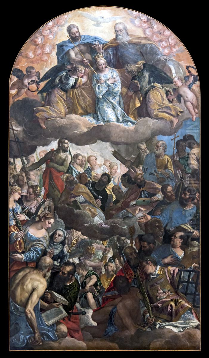 Coronation of Mary Oil Painting by Paolo Veronese (Caliari)