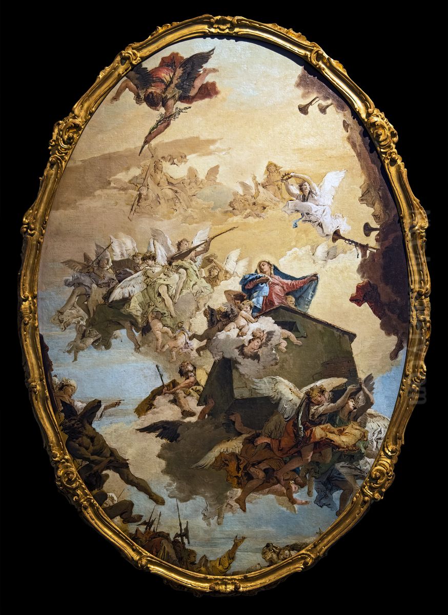Trasporto della Santa Casa di Loreto Oil Painting by Giovanni Battista Tiepolo