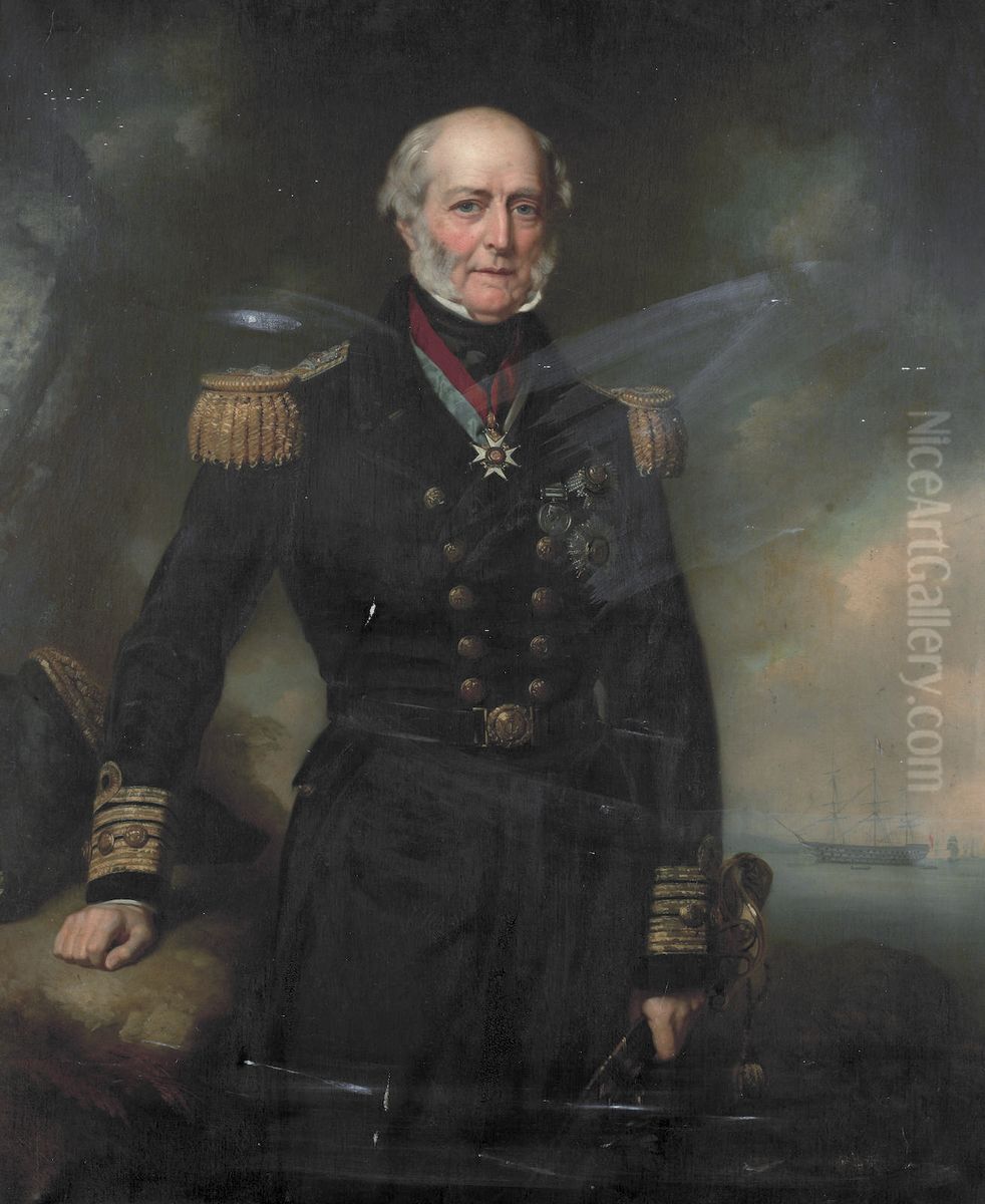 Admiral Sir George Seymour Oil Painting by John Lucas