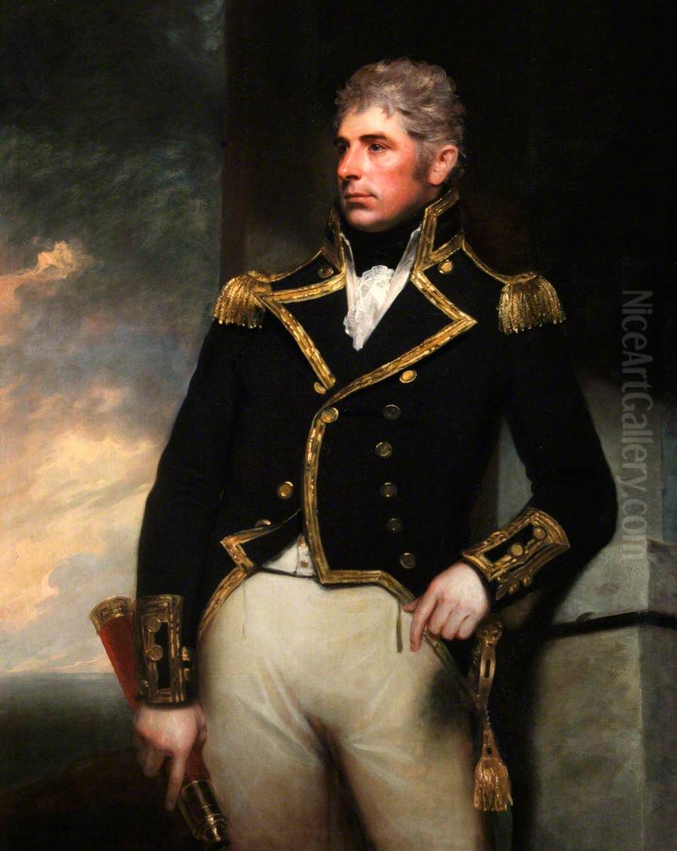 Admiral Sir Harry Burrard-Neale Oil Painting by William Beechey