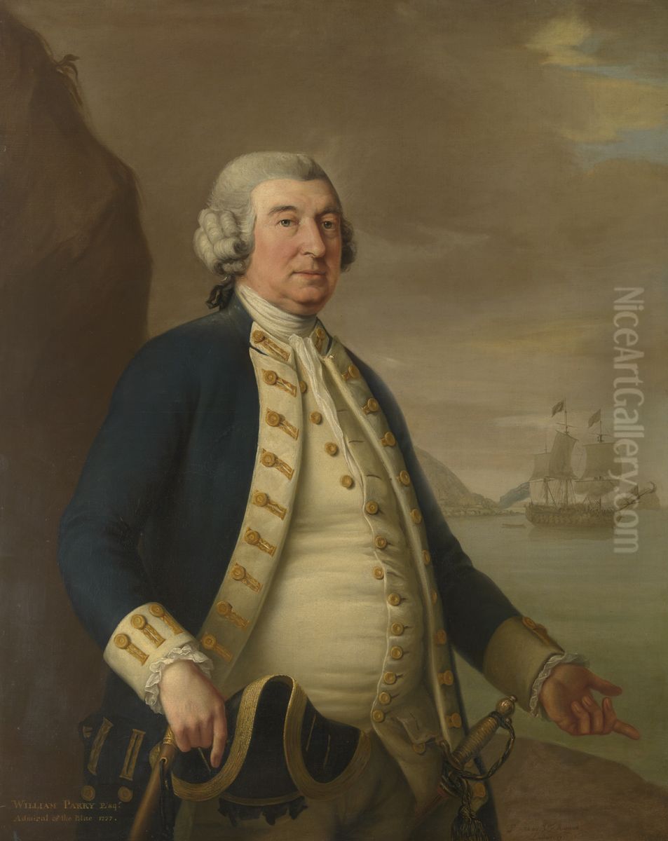 Admiral William Parry (1705-1779) Oil Painting by John Francis Rigaud