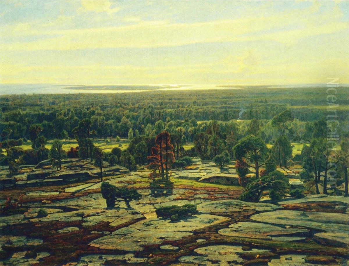 Ahvenanmaa Oil Painting by Victor Westerholm