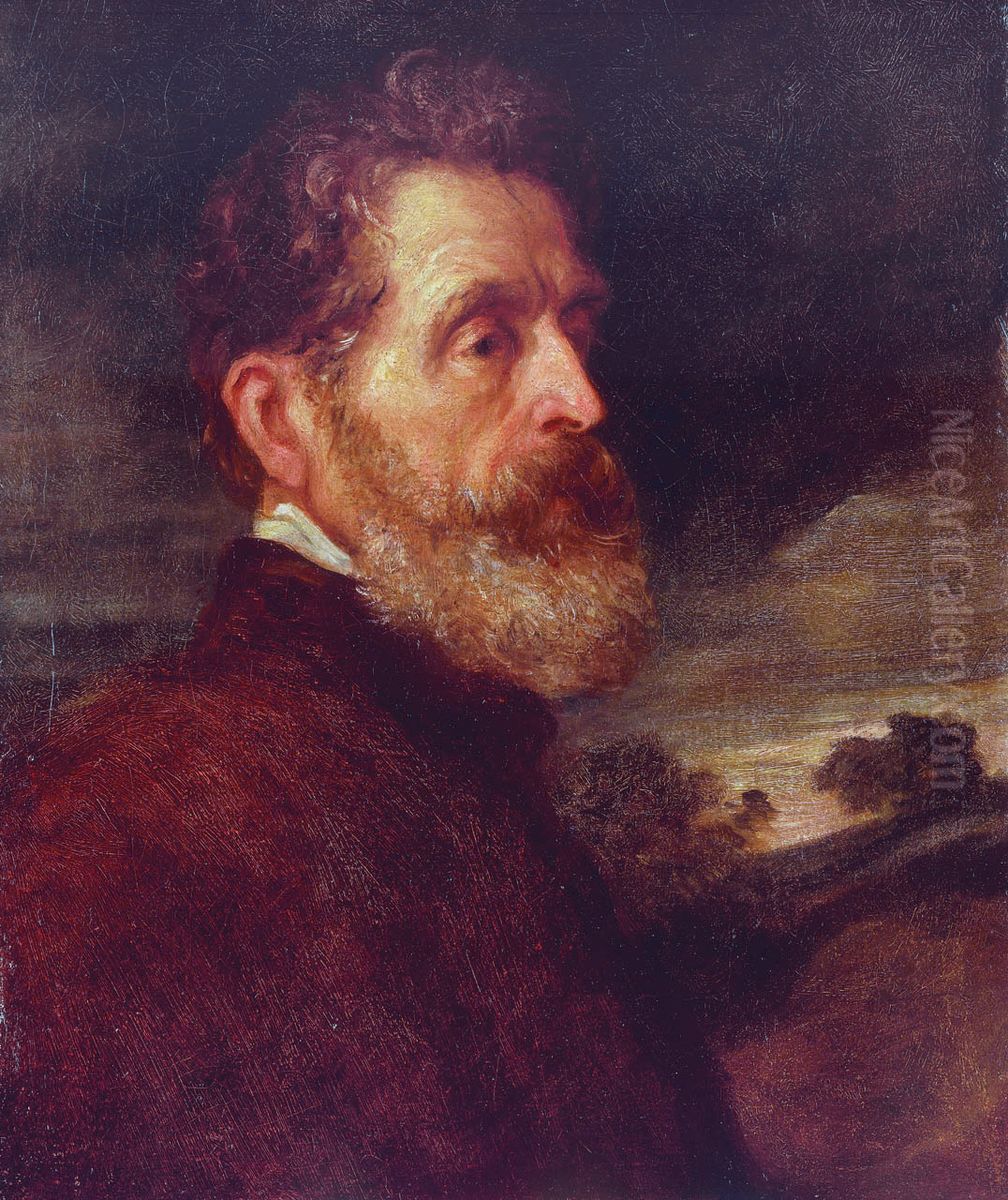 Admiral Henry John Chetwynd (1803-1868), 18th Earl of Shrewsbury Oil Painting by George Frederic Watts