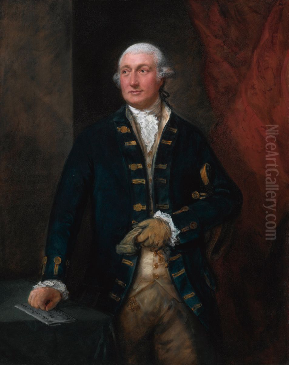 Admiral Lord Graves, 1st Baron Graves of Gravesend Oil Painting by Thomas Gainsborough