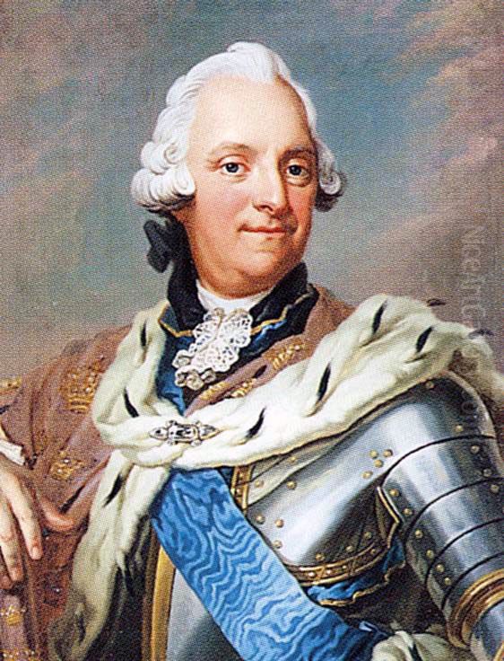 Portrait ofAdolf Frederick of Sweden(1710-1771) Oil Painting by Gustaf Lundberg